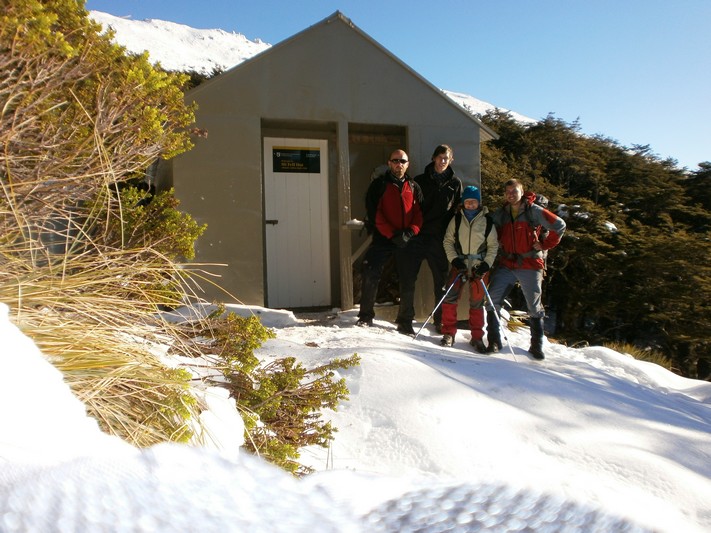 Výprava před Mt. Fell Hut 