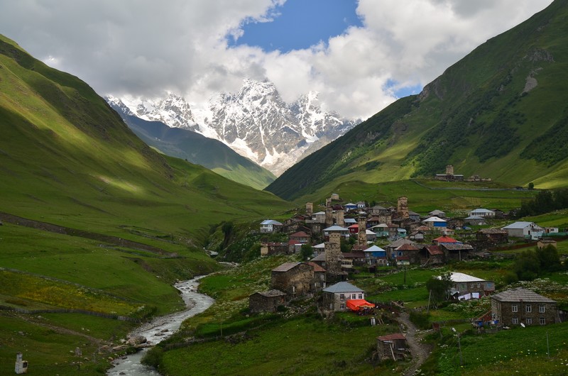 Ushguli - vesnice zapsaná na seznamu UNESCO